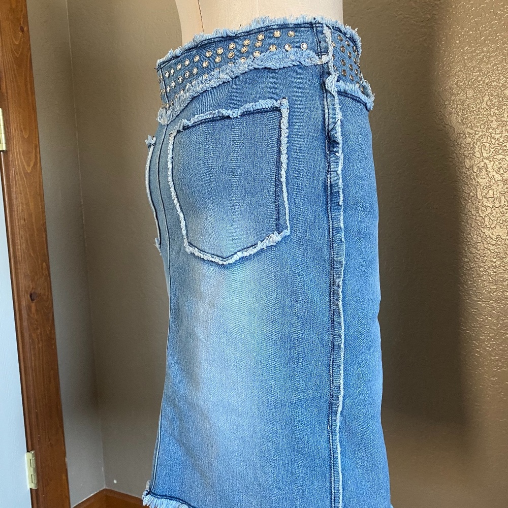 Vintage Lazer denim skirt